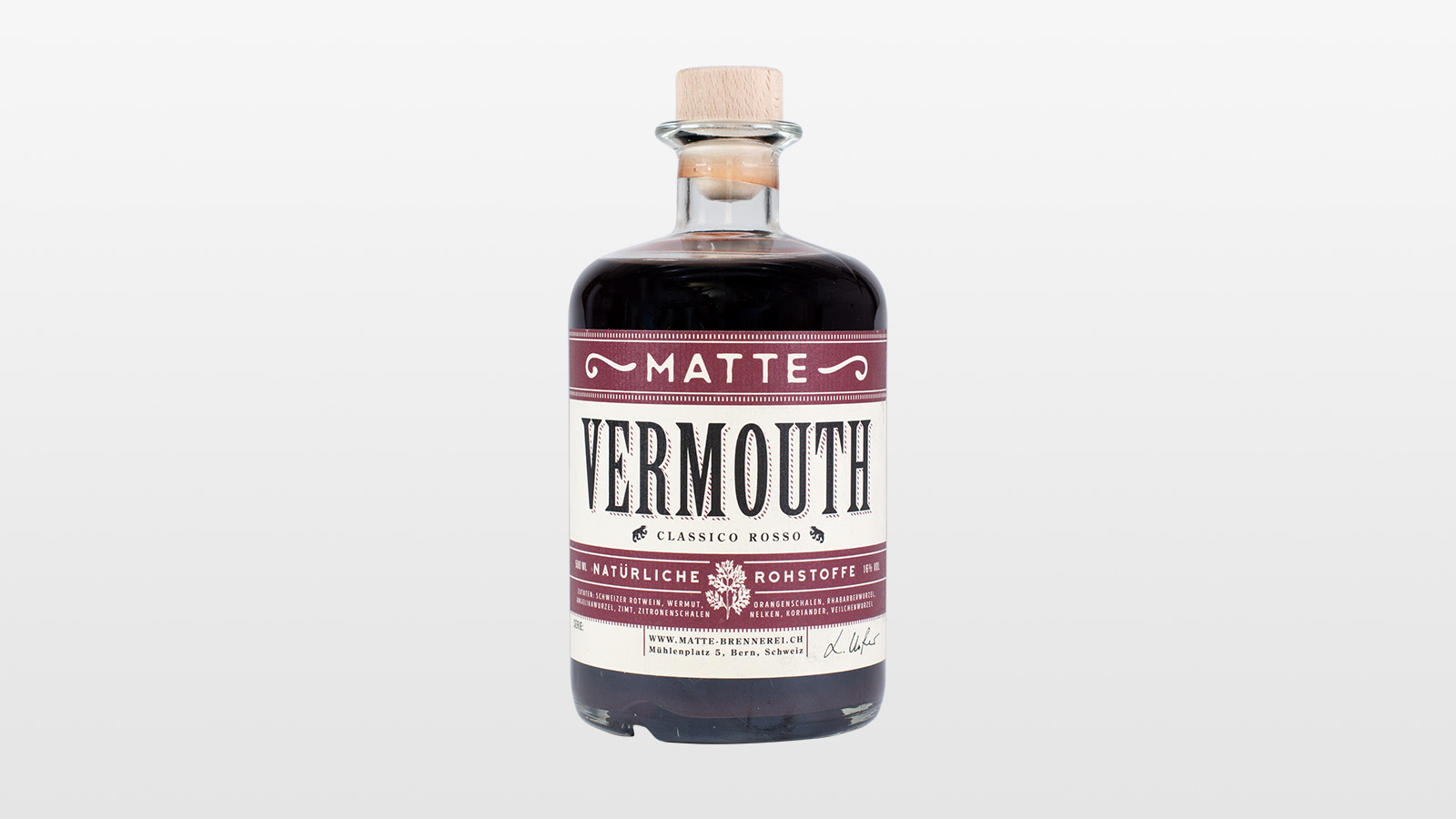 Berner Matte Vermouth – Classico Rosso